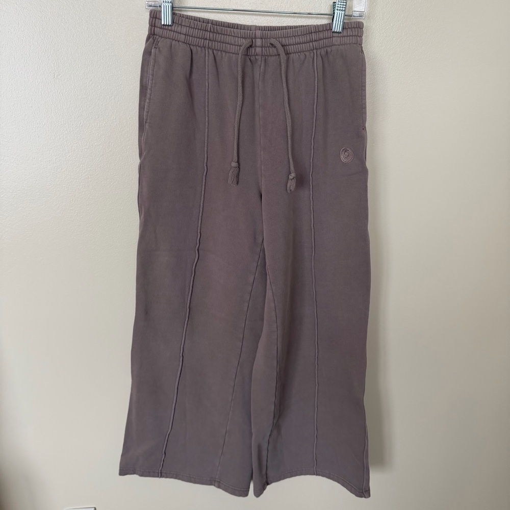 VS PINK Dusty Mauve Exposed Front Seam Sweatpants